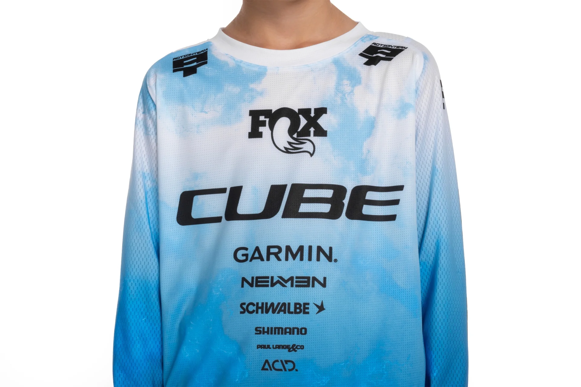 CUBE MTB Maillot ROOKIE X Actionteam manches longues topas bleu - Image 3