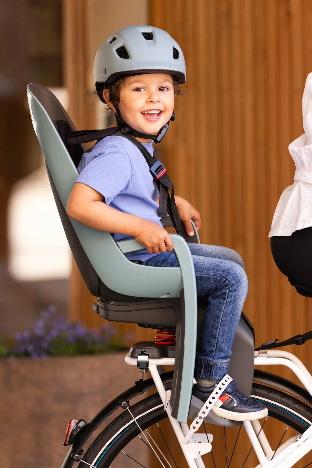 Siège enfant Hamax Hamax Zenith Relax fixation porte-bagages rouge/gris - Image 4