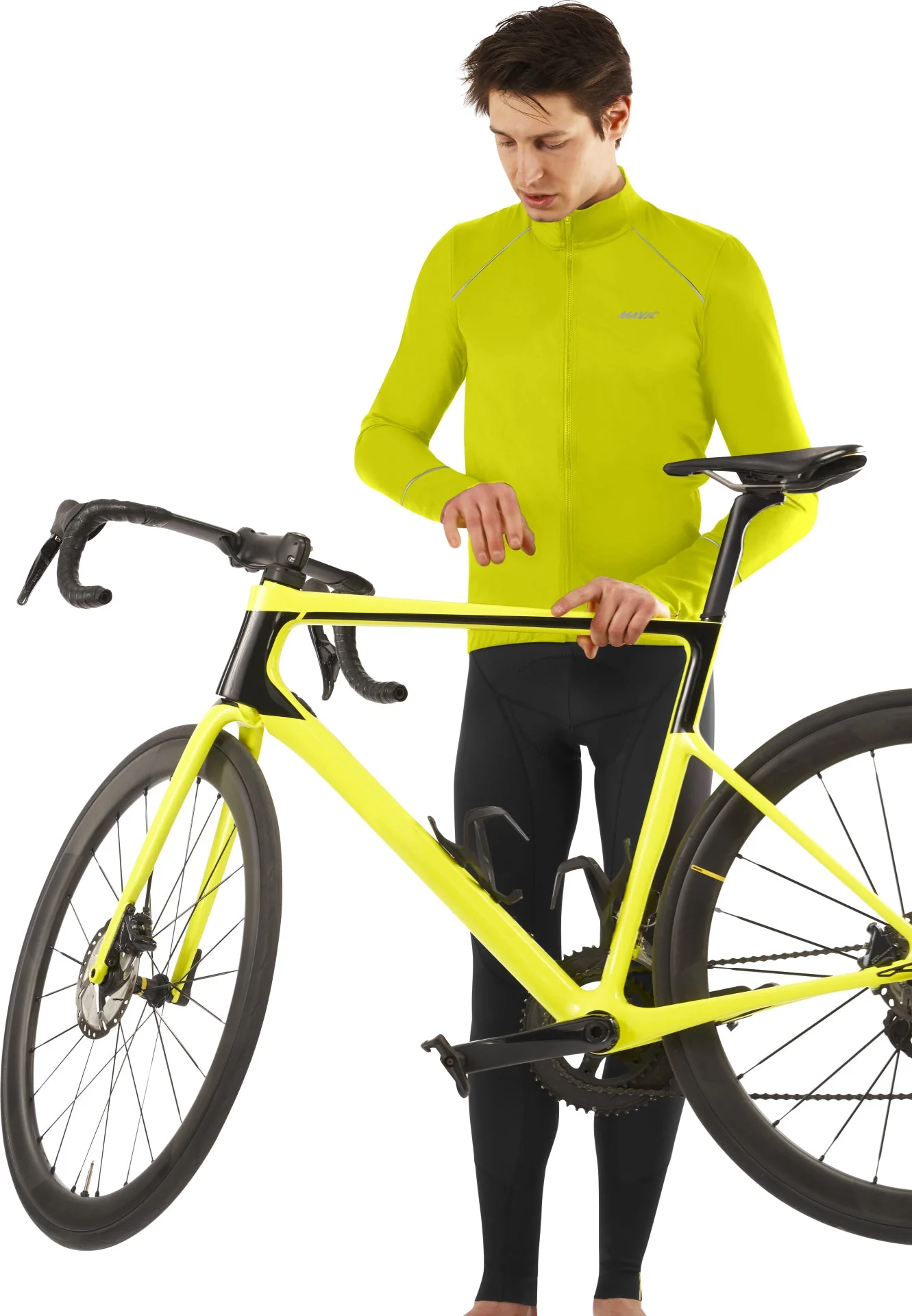 Veste Mavic Mistral homme jaune - Image 4