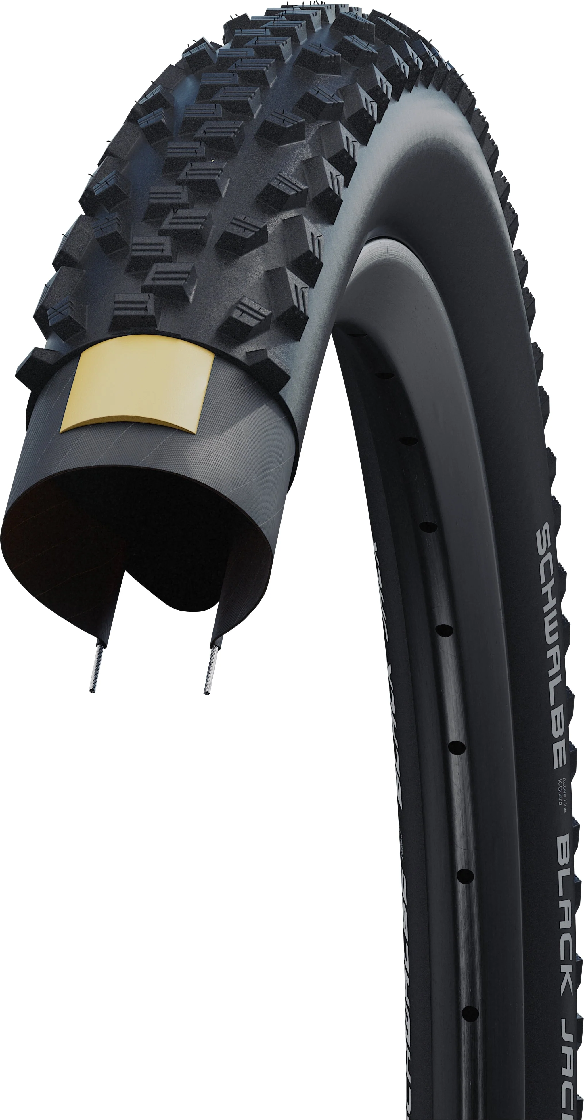 Schwalbe Black Jack pneu à tringle rigide 20x1.90" Active K-Guard SBC - Image 3