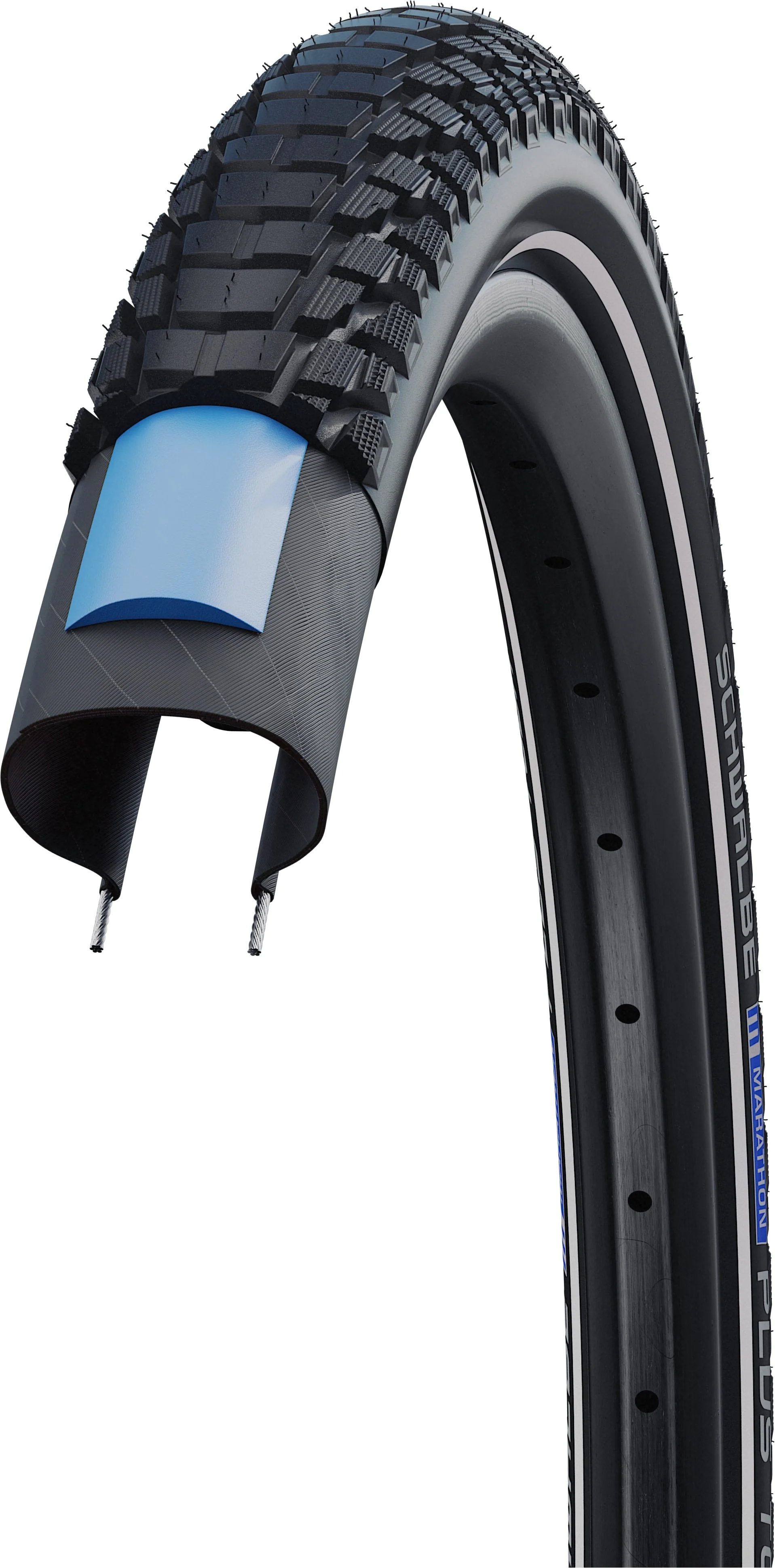 Schwalbe Marathon Plus Tour pneu à tringle rigide 28x1.75" Performance E-50 Addix Reflex SmartGuard - Image 4