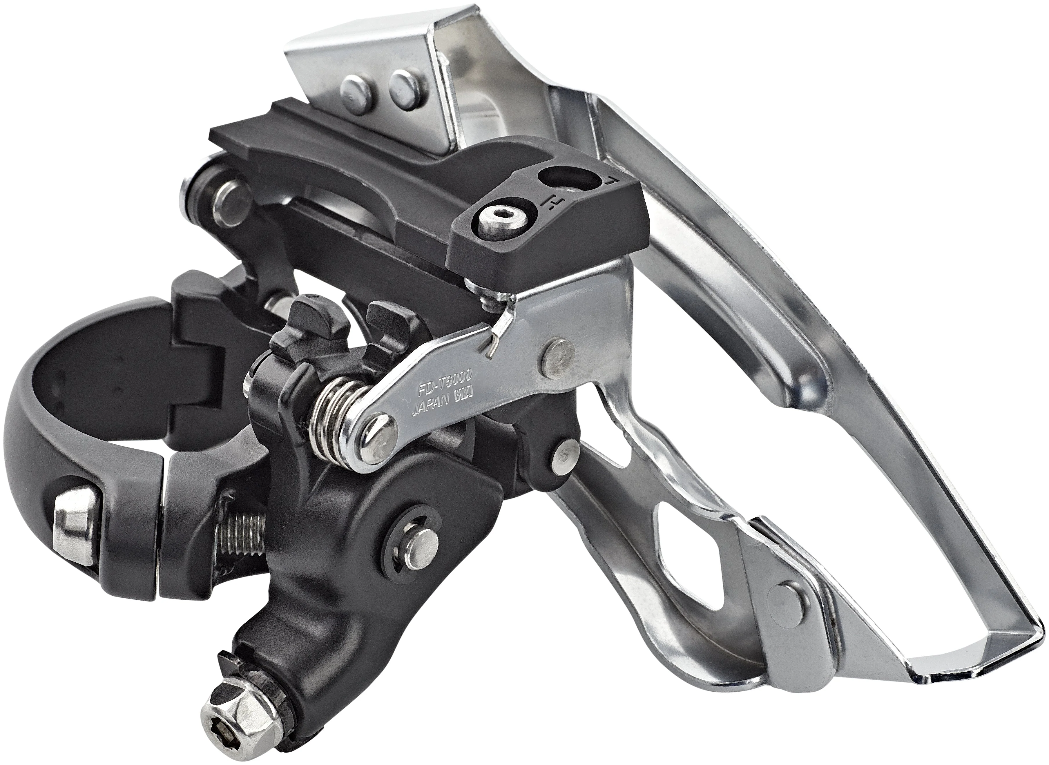 Shimano Deore Trekking FD-T6000 dérailleur avant 3x10 collier bas Top Swing gris - Image 3