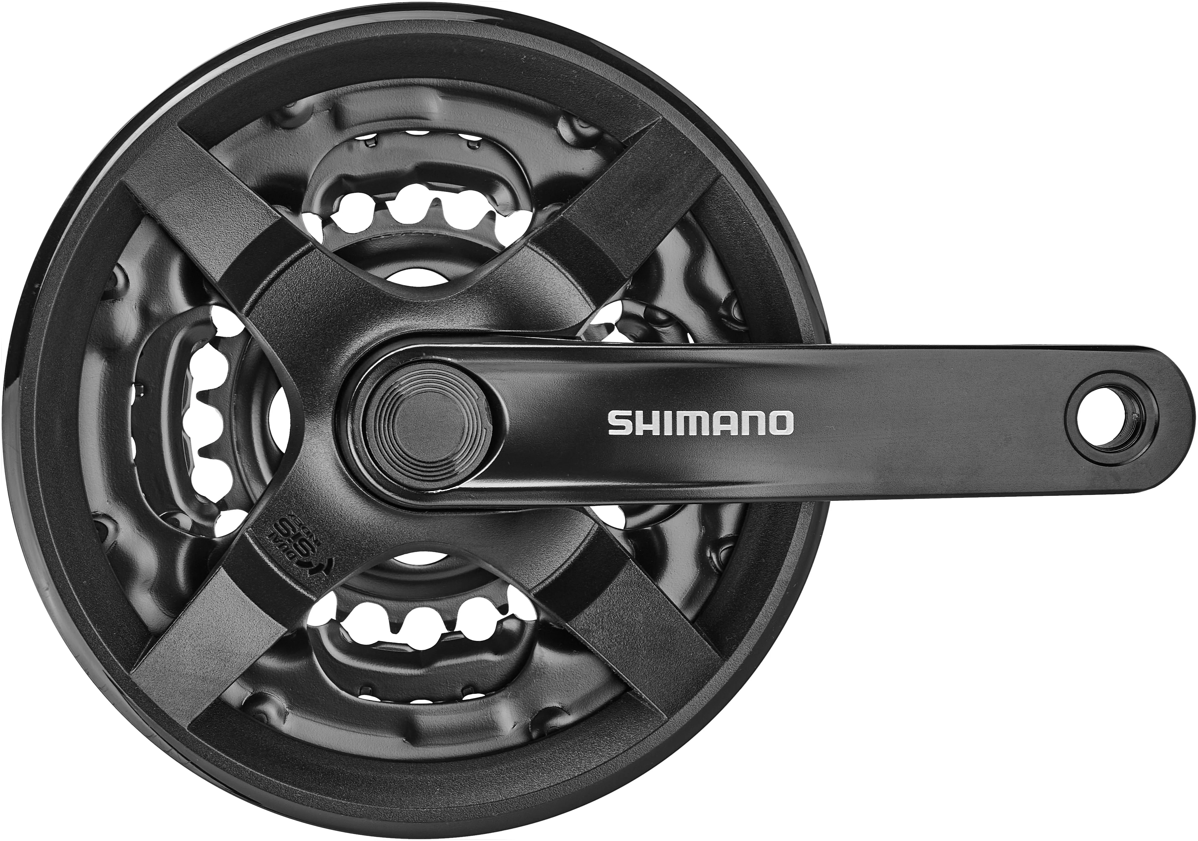Shimano FC-TY301 pédalier carré 6/7/8 vitesses 42/34/24 dents noir - Image 4