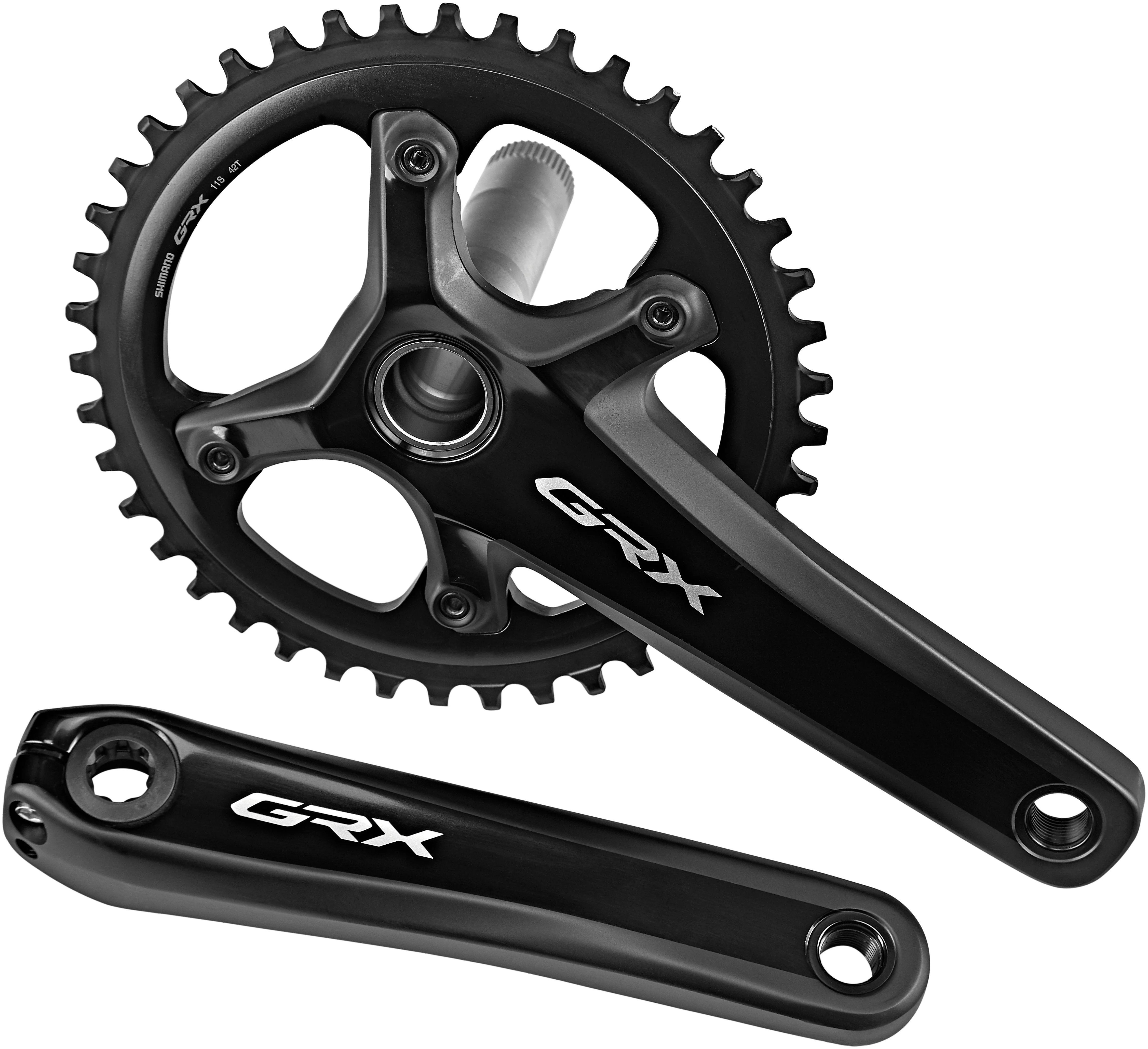 Shimano GRX FC-RX810 Jeu de manivelles 1x11 42 dents noir - Image 4