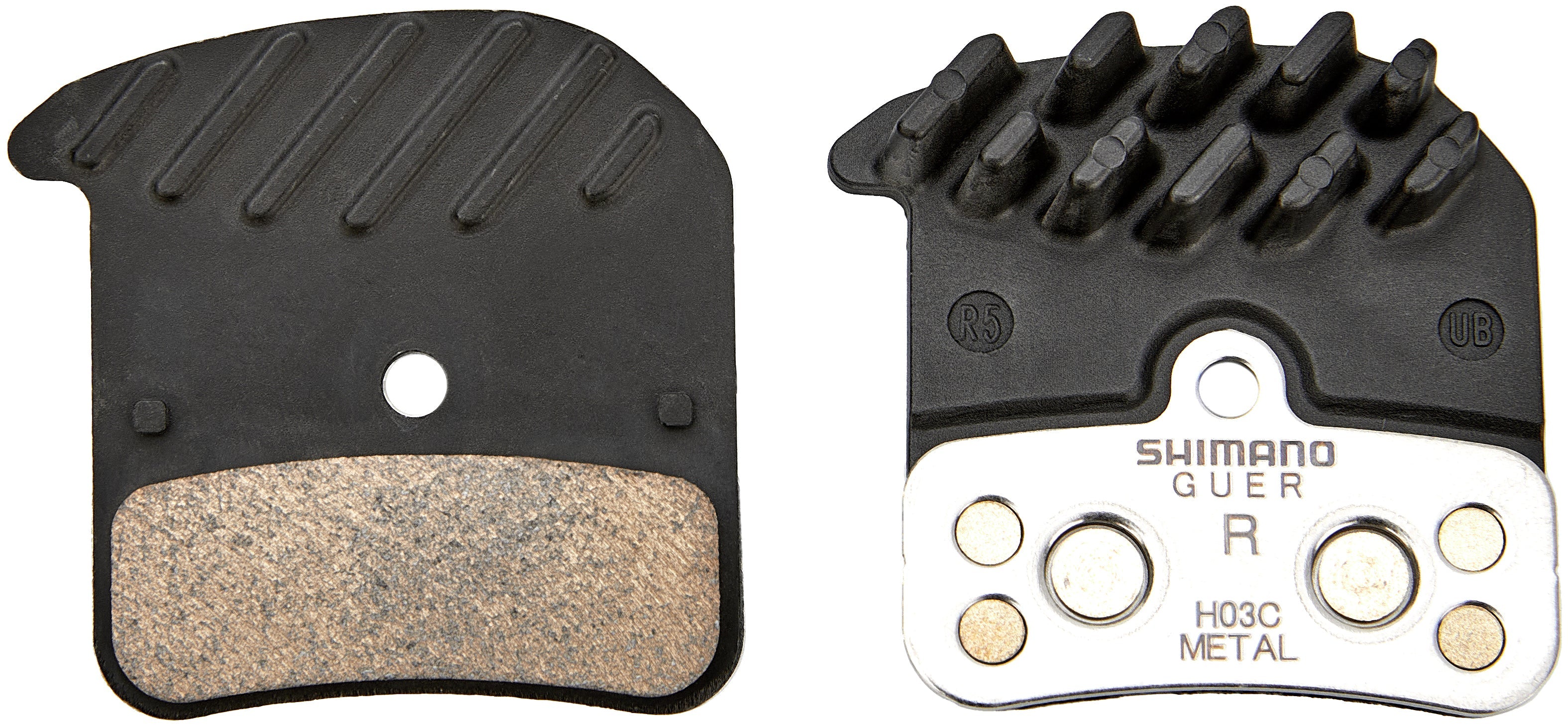 Plaquettes de frein à disque Shimano H03C métalliques avec ailettes de refroidissement pour XT/Saint/Zee - Image 2