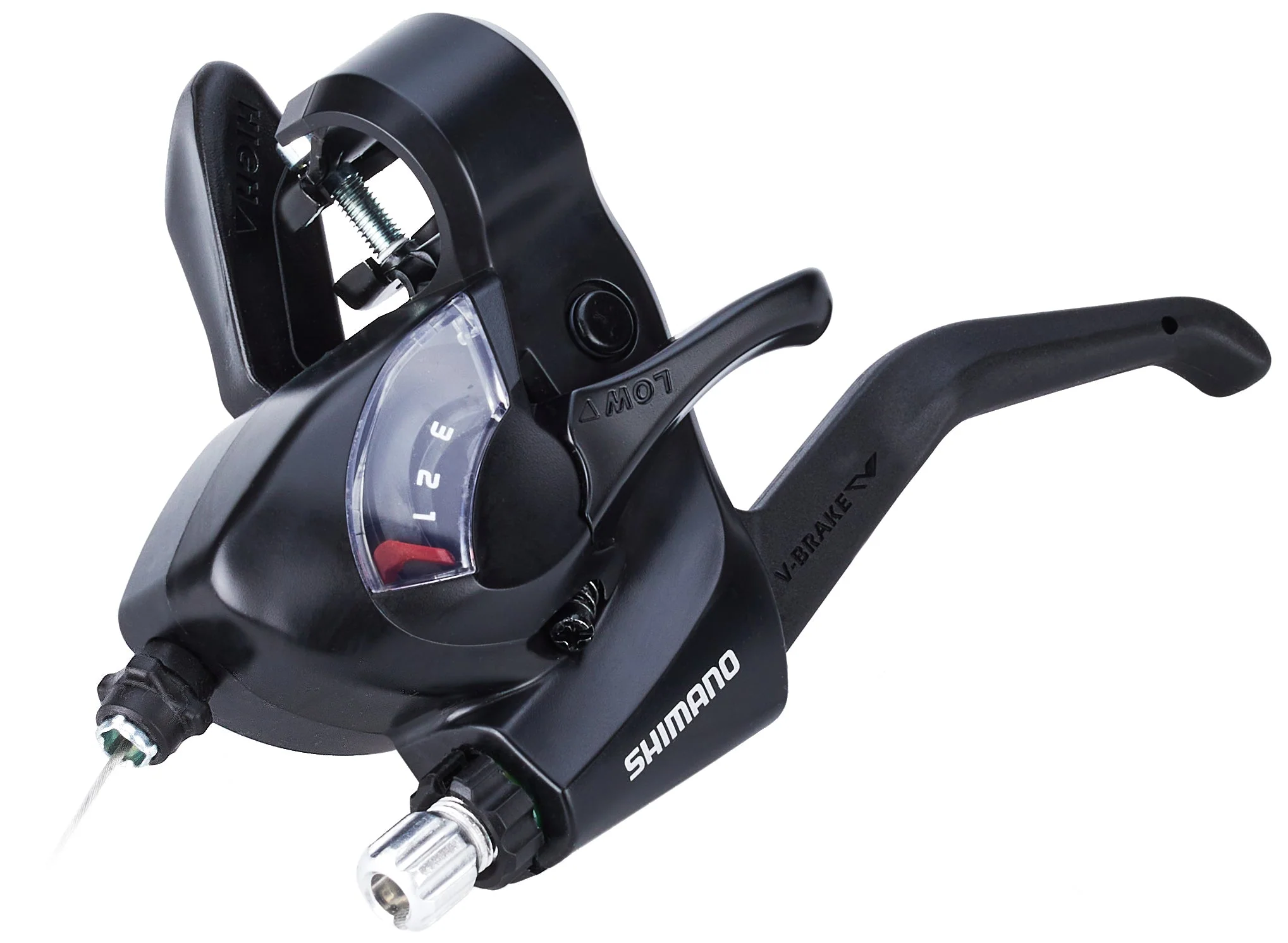 Shimano ST-EF41 Levier de changement/de frein gauche 3 vitesses noir - Image 2
