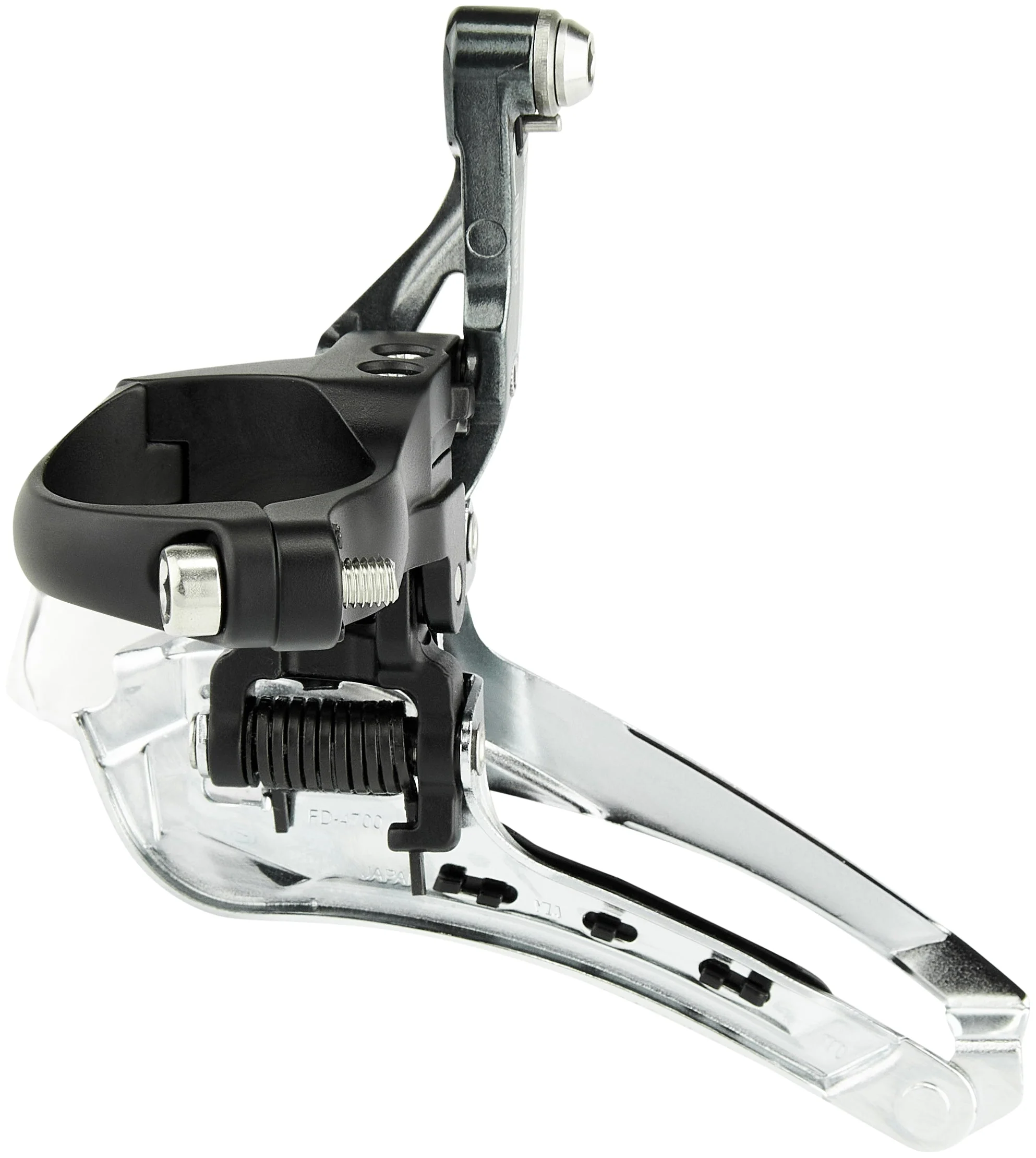 Shimano Tiagra FD-4700 dérailleur avant 2x10 vitesses collier tirage bas gris - Image 2