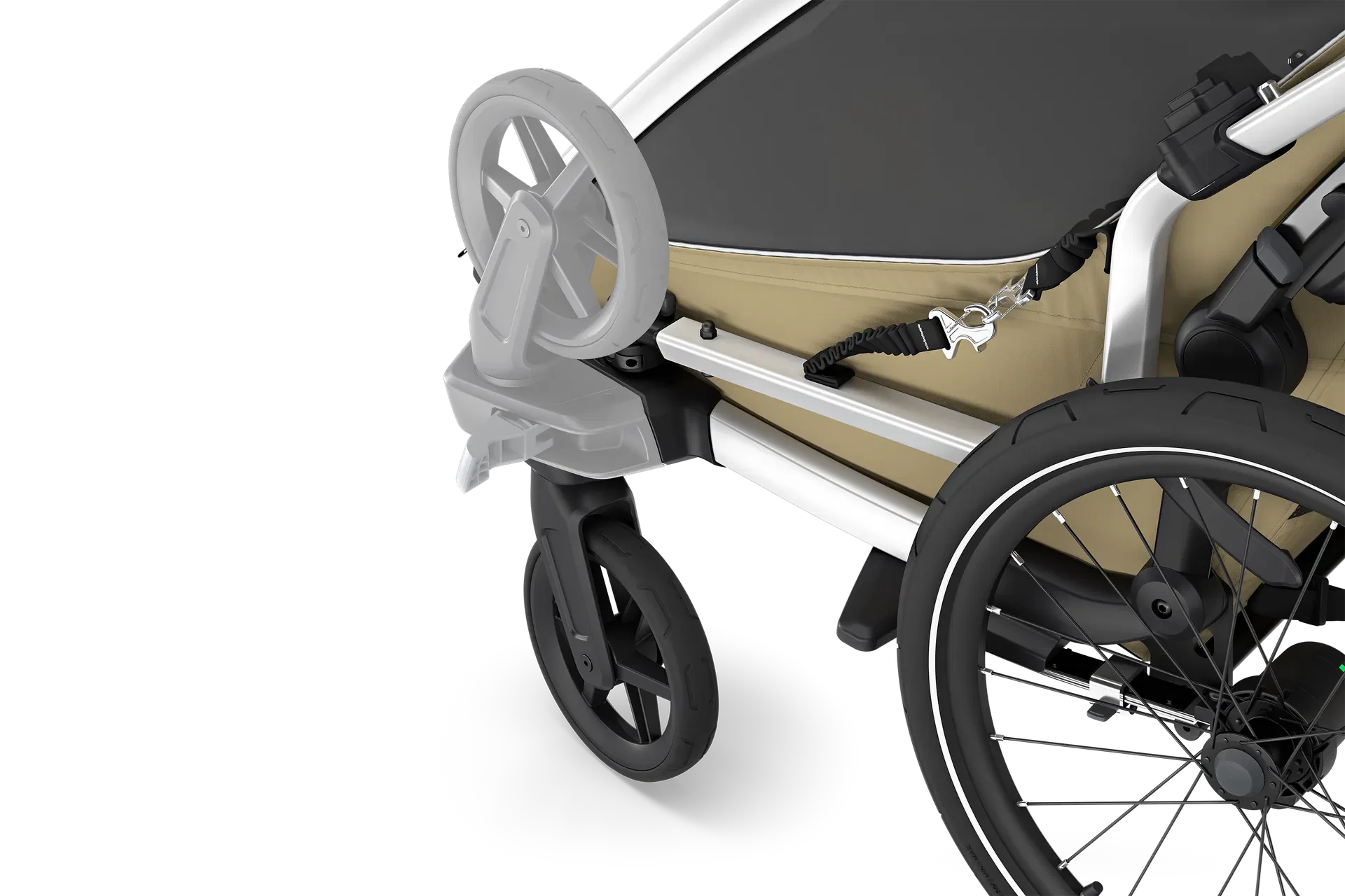 Thule Chariot Cross 2 Single remorque enfant  faded khaki - Image 8
