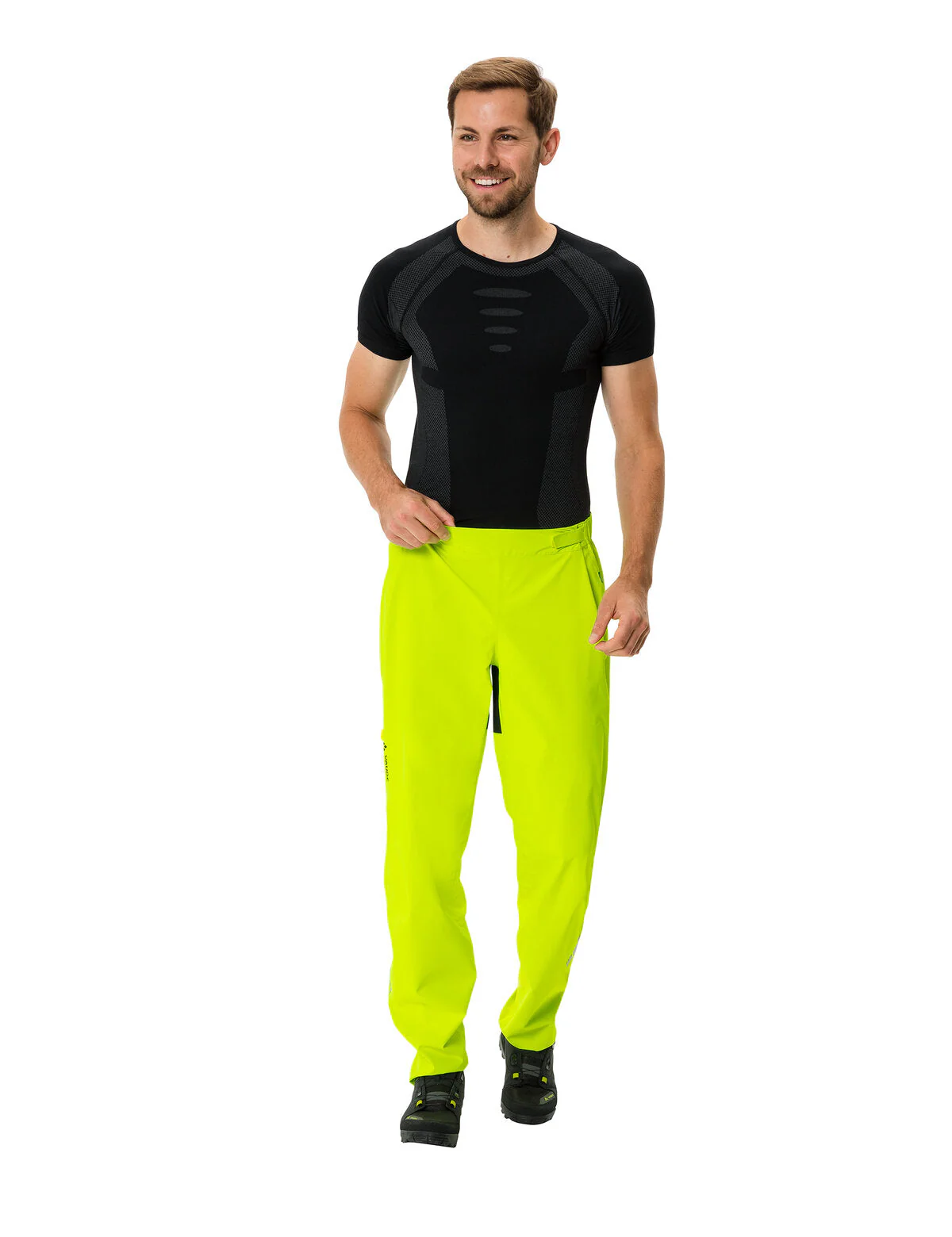 VAUDE Moab Rain Pants Homme jaune néon - Image 7