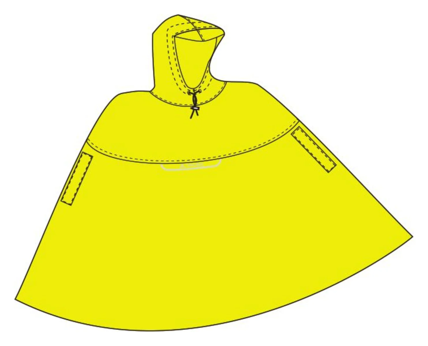 VAUDE Valdipino Poncho jaune - Image 6